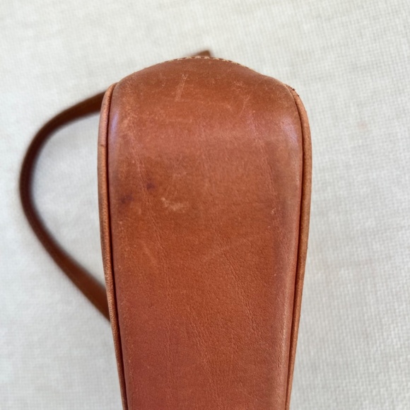 Vintage Y2K Coach Soft Brown Leather Demi Hampton Pochette Purse 7785 - Picture 10 of 12